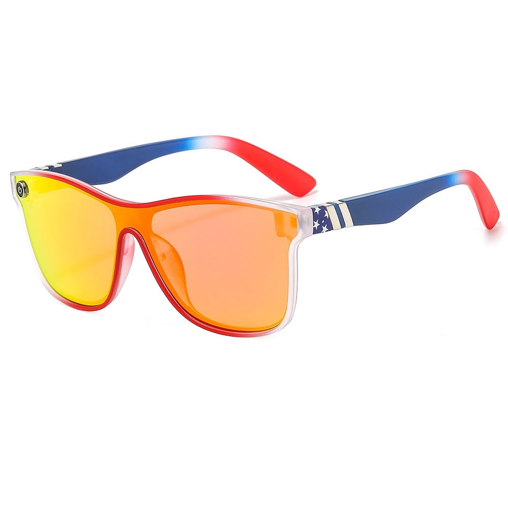 Wholesale Colorful One-piece Cycling PC Sunglasses